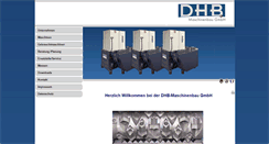 Desktop Screenshot of dhb-maschinenbau.de