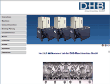 Tablet Screenshot of dhb-maschinenbau.de